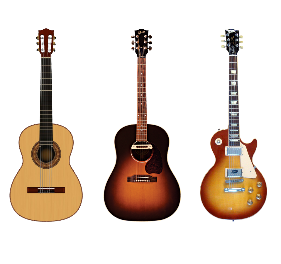 3 guitars